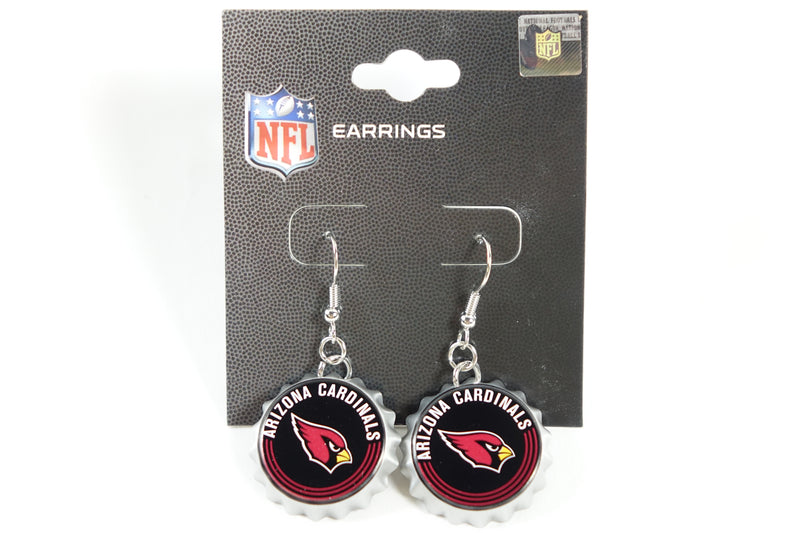 Arizona NFL Arizona Cardinals Earrings Bottle Cap