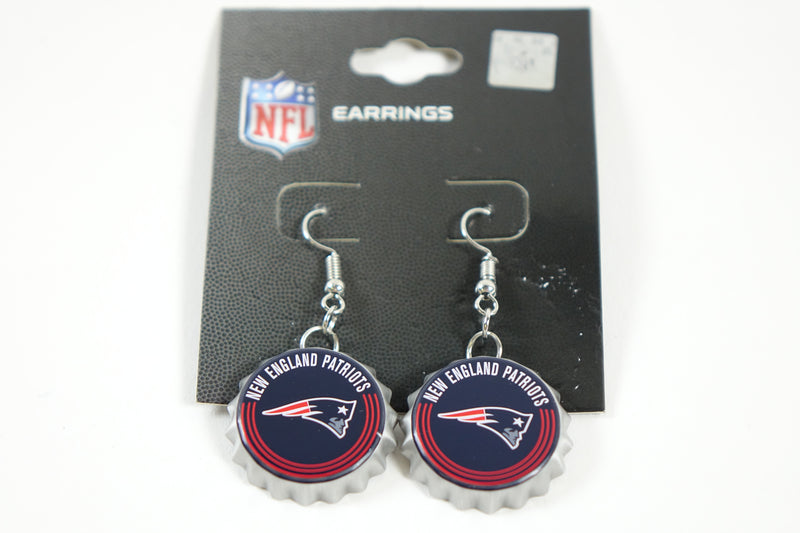 NFL New England Patriots Bottle Cap Earrings