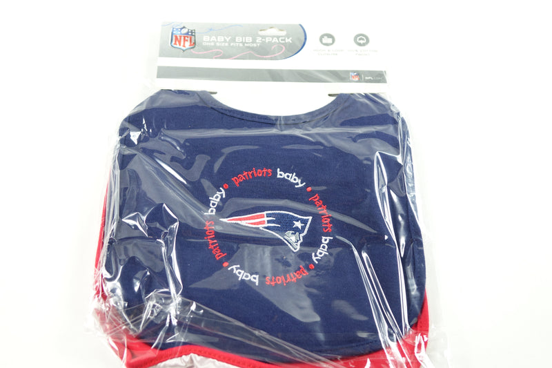 NFL New England Patriots Baby Bibs 2-Pack One Size