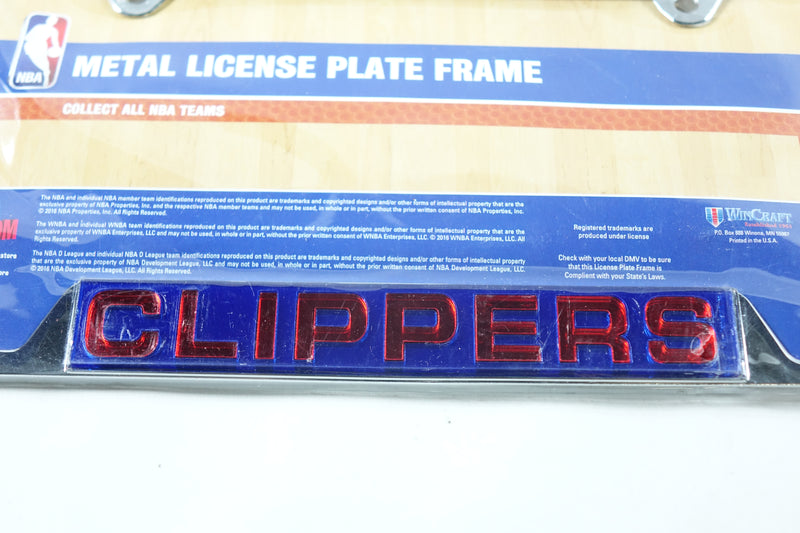 NBA Los Angeles Clippers Metal License Plate Frame