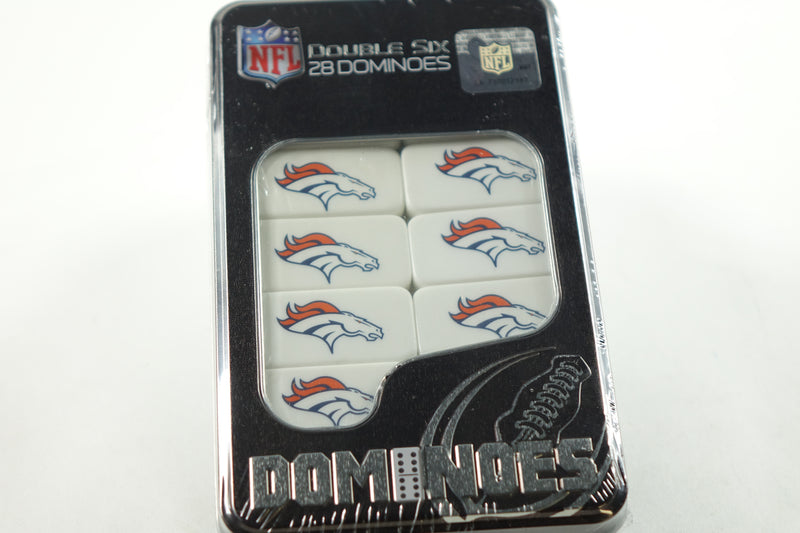 NFL Denver Broncos Collector Edition Double Six Dominoes One Size