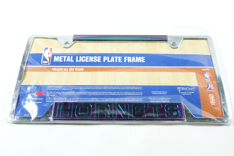 NBA Charlotte Hornets Metal License Plate Frame