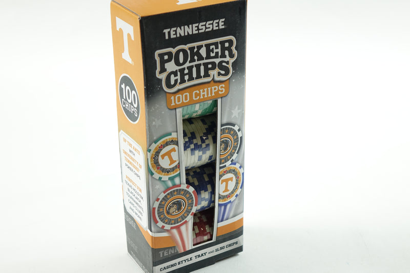 NCAA Tennessee Volunteers 100-Piece Poker Chips One Size