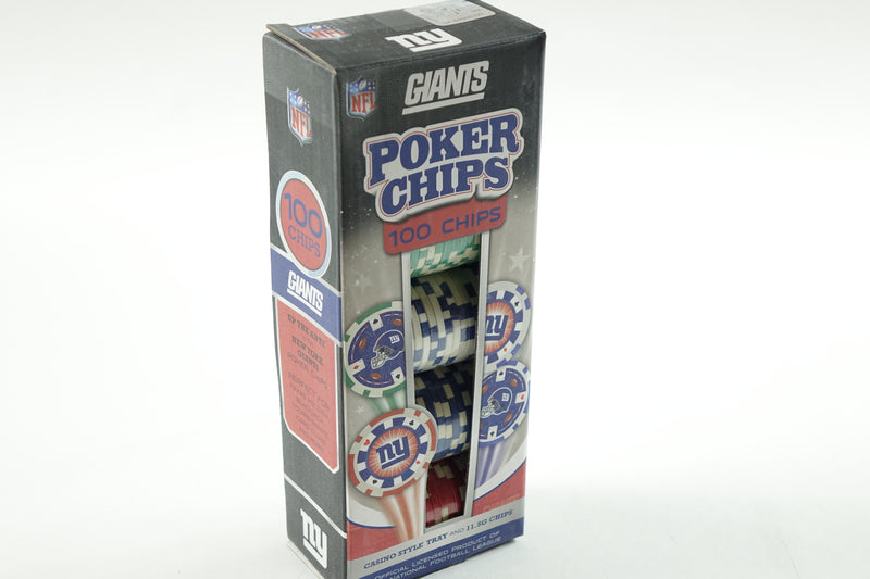 NFL New York Giants Poker Chips, 100 Piece