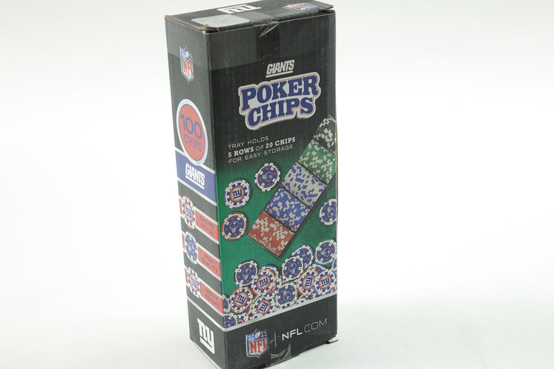 NFL New York Giants Poker Chips, 100 Piece