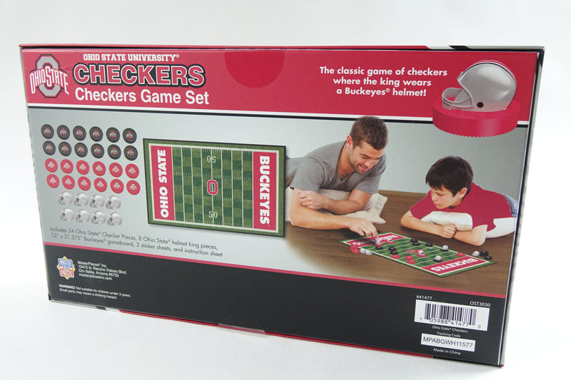 NCAA Ohio State Buckeyes Checkers Board Game , 13" x 21"