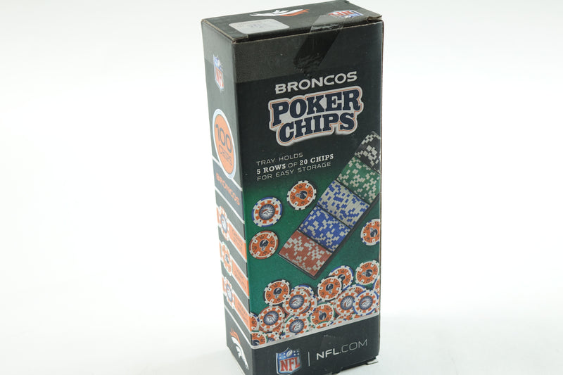 NFL Denver Broncos NFL 100-Piece Poker Chips NFL 100-Piece Poker Chips One Size