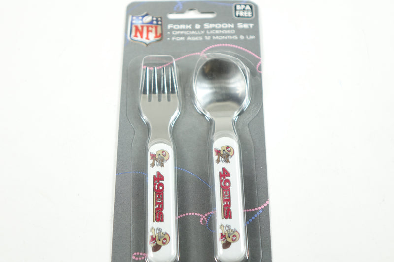 Fork and Spoon Set, NFL San Francisco 49ers