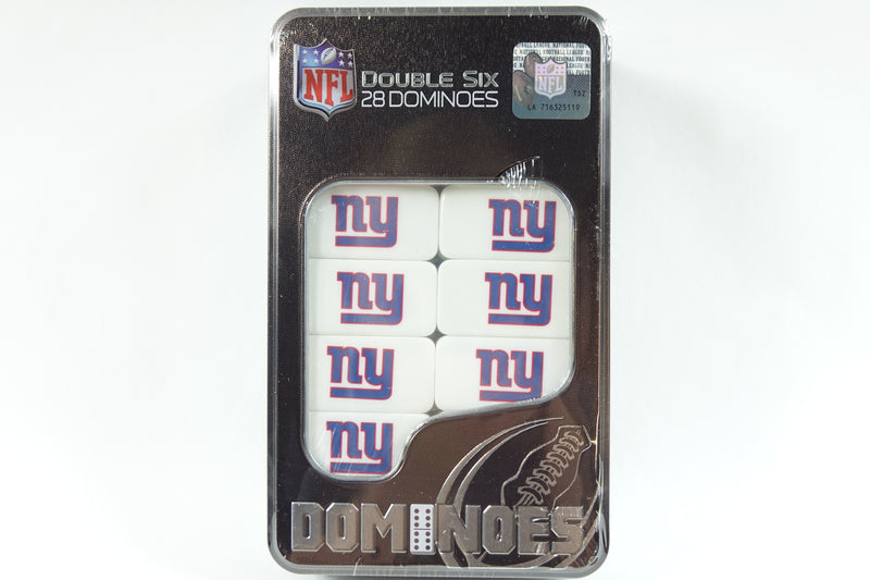 NFL New York Giants Collector Edition Double Six Dominoes One Size