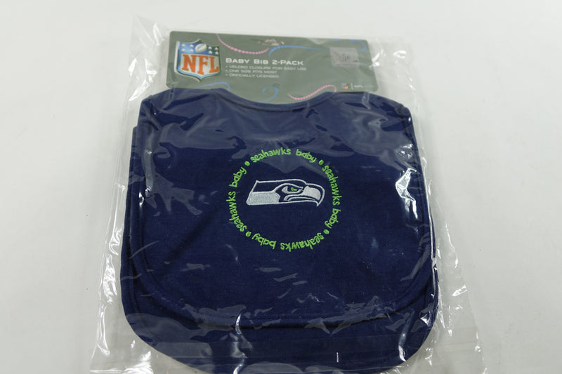 Baby Bibs 2 Pack - NFL Seattle Seahawks   One Size