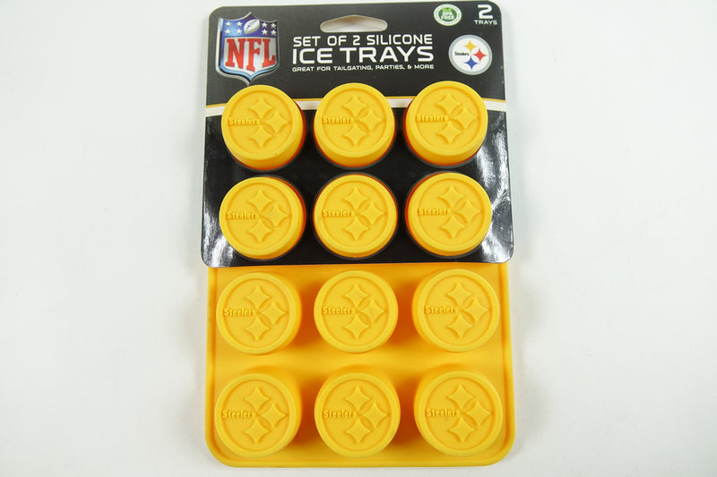 Game Day Set - FanPans NFL Pittsburgh Steelers - Silicone Ice Cube Trays 2 Pack