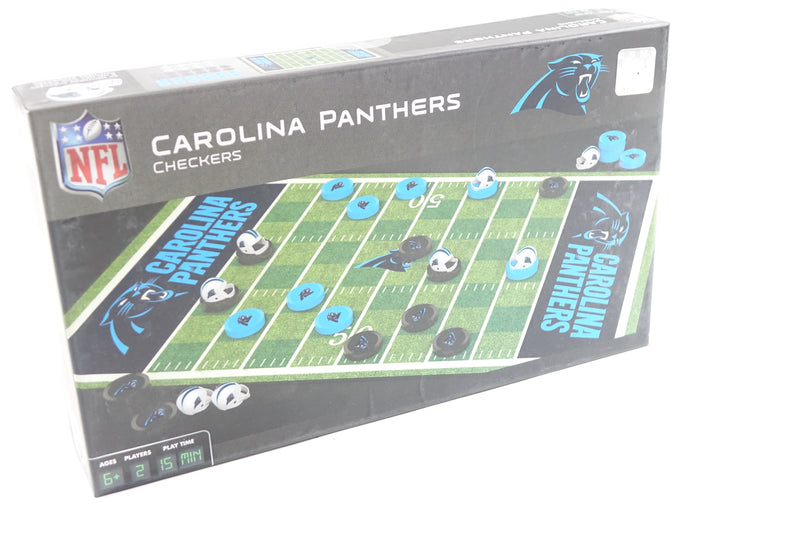 NFL Carolina Panthers Checkers Board Game Set, For 2 Players, Ages 6+ 13" x 21"