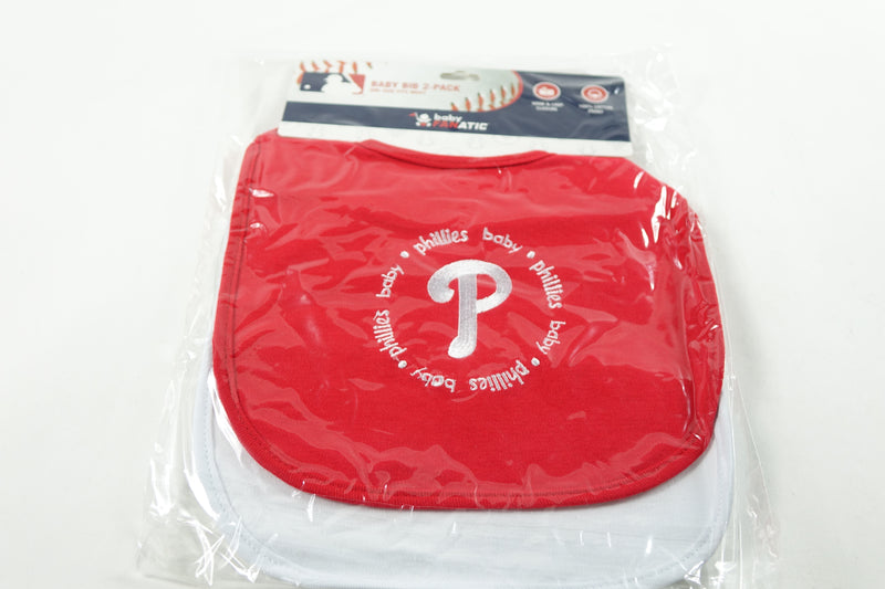 MLB Philadelphia Phillies Baby Bib - 2 Pack