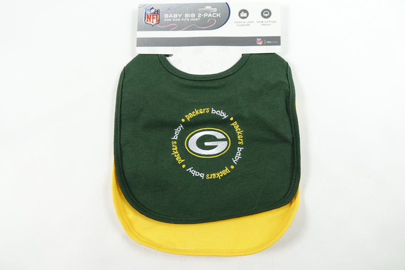 BabyFanatics Sports Themed Apparel Baby Bib Set Green Bay Packers NFL One Size