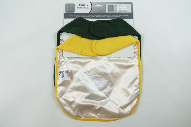 BabyFanatics Sports Themed Apparel Baby Bib Set Green Bay Packers NFL One Size