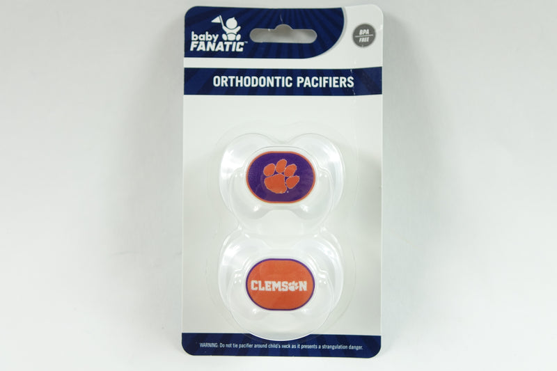 NCAA Clemson Tigers Orthodontic Baby Pacifiers