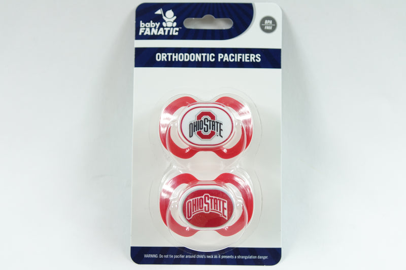 2pk Baby Pacifiers (NCAA Ohio State)