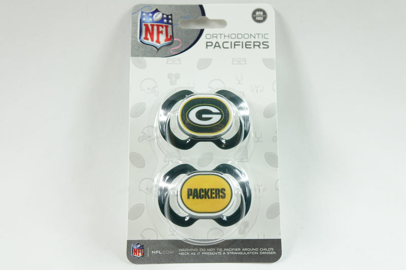 NFL Green Bay Packers, Orthodontic Pacifiers - 2 PACK One Size