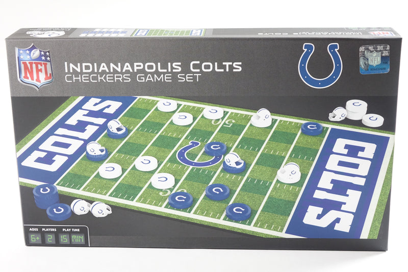 NFL Indianapolis Colts Checkers Board Game Set, For 2 Players, Small, Assorted S