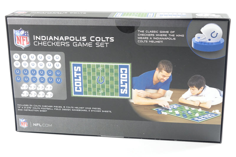 NFL Indianapolis Colts Checkers Board Game Set, For 2 Players, Small, Assorted S