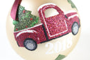 Rauch Industries Glass Christmas Ornament 2018 - Truck & Tree
