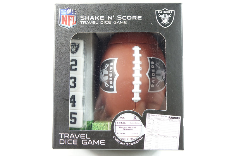 NFL Las Vegas Raiders Shake N Score Dice Game