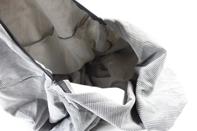 Large Storage Bag Kids for Stuffed Animals with Handle - Grey