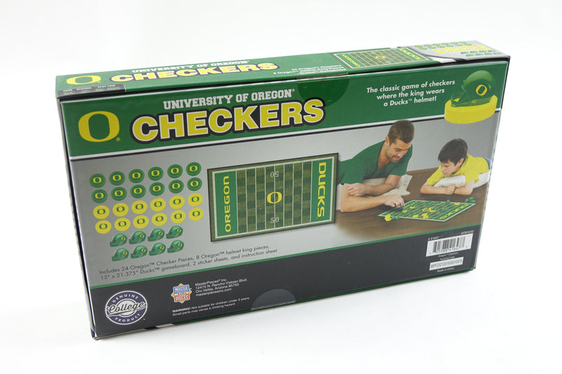 NCAA Oregon Ducks Checkers Game Set 13" x 21"