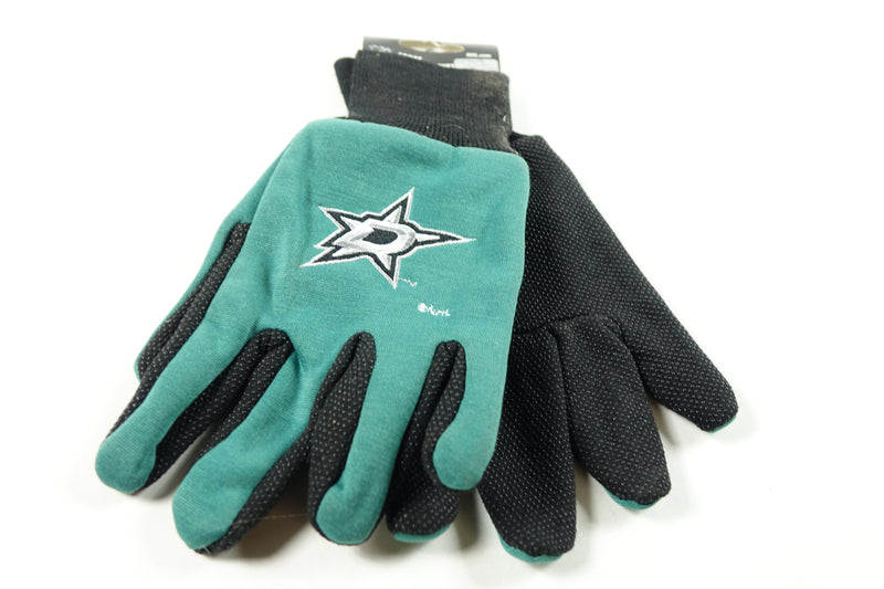 NHL Dallas Stars Two-Tone Gloves, Green/Black Small S S