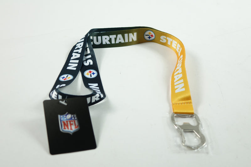 NFL Pittsburg Steelers Lanyard with Bottle Opener