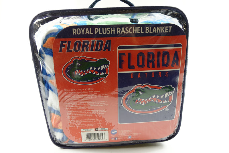 NCAA Florida Gators Unisex-Adult Raschel Throw Blanket, 60" x 80", Basic