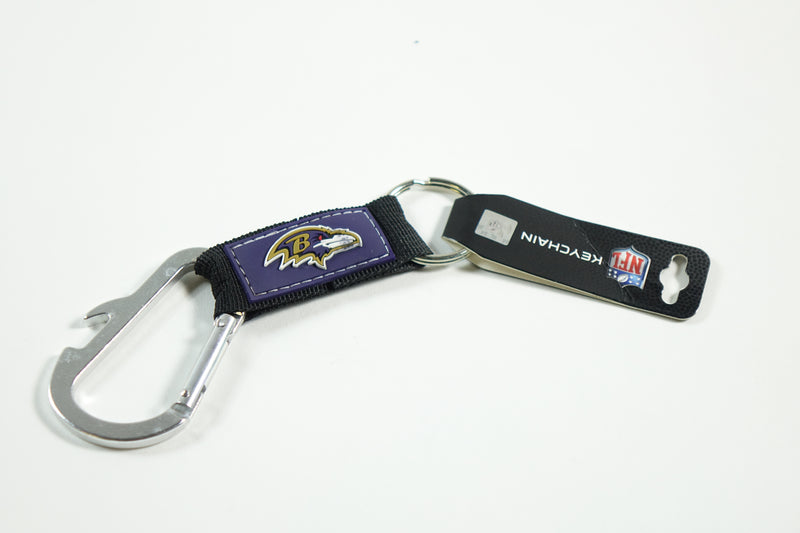 NFL Baltimore Raven Carabineer Keychain, Purple, One Size