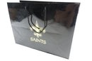 NFL New Orleans Saints Gift Bag Luxe Black, Team Color Medium M