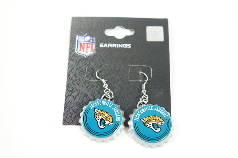 NFL Jacksonville Jaguars Bottle Cap Earrings