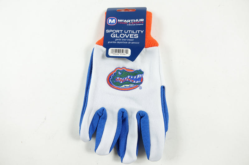 NCAA Florida Gators Two-Tone Gloves, White/Blue Work Gloves