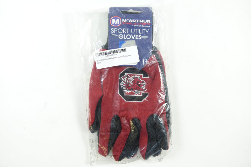 NCAA South Carolina Gamecocks Two-Tone Gloves, Red/Black Work Gloves.