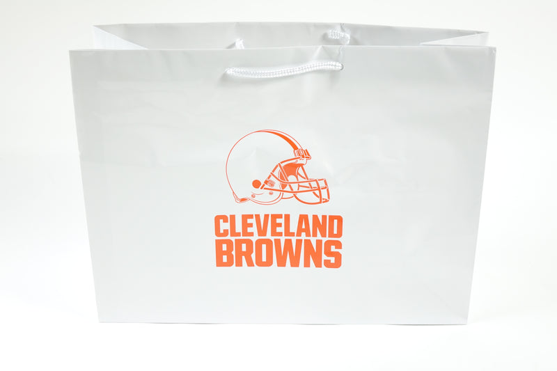 NFL Cleveland Browns Gift Bag Luxe White, Team Color