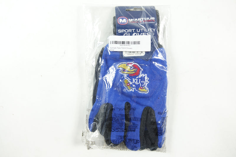 NCAA Kansas Jayhawks Two-Tone Gloves One Size