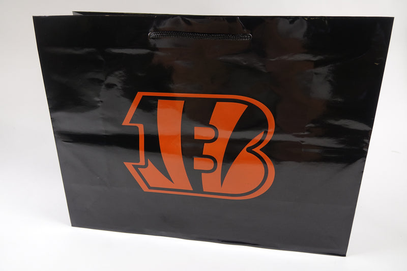 NFL Cincinnati Bengals Gift Bag Luxe Black, Team Color