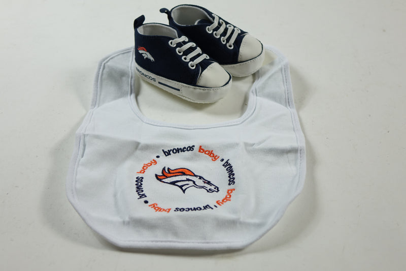 Baby Bib & Walker Set (NFL Denver Broncos) 2-Piece Set (Bib & Pre-Walkers)