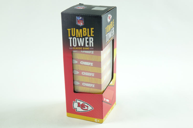 Game Day - NFL Kansas City Chiefs - Tumble Tower, Real Wood Blocks