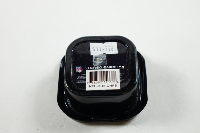 NFL Hands Free Earbuds w/Mic Kansas City Chiefs