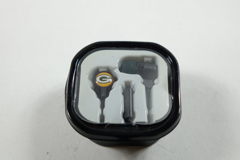 NFL Hands Free Earbuds w/Mic Green Bay Packers