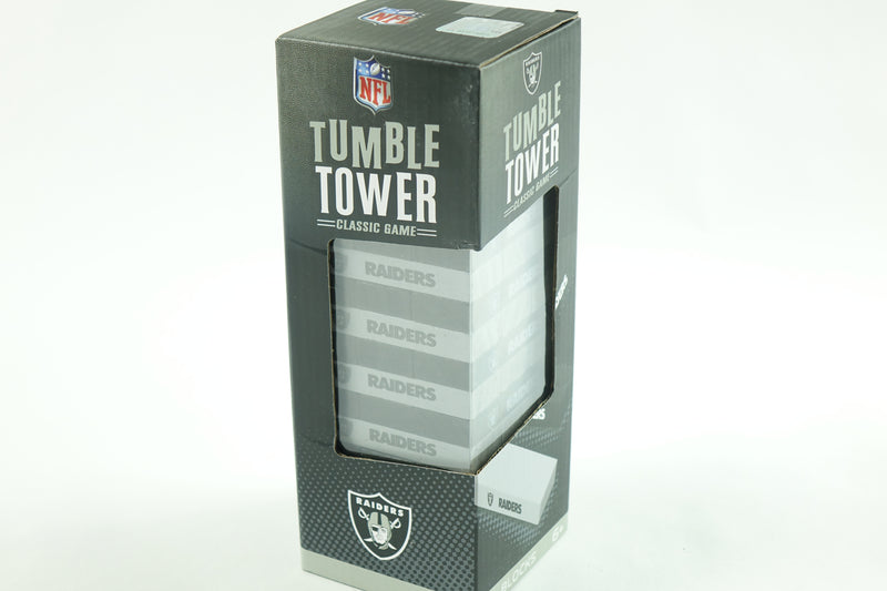 Game Day - NFL Las Vegas Raiders - Tumble Tower, Real Wood Blocks