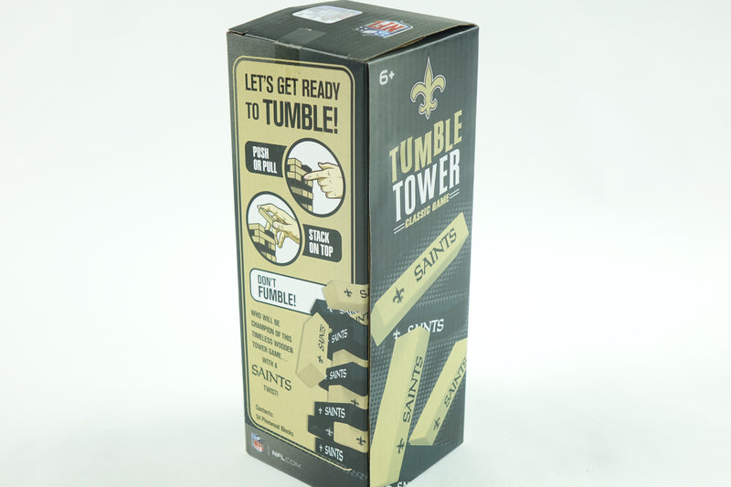 Game Day - NFL New Orleans Saints - Tumble Tower - Wood Blocks