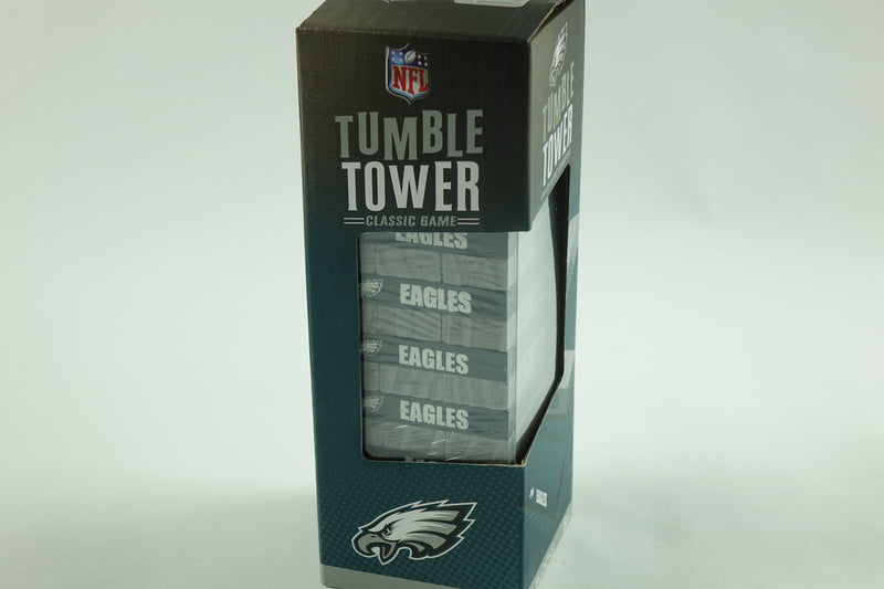 Game Day - NFL Philadelphia Eagles - Tumble Tower, Real Wood Blocks