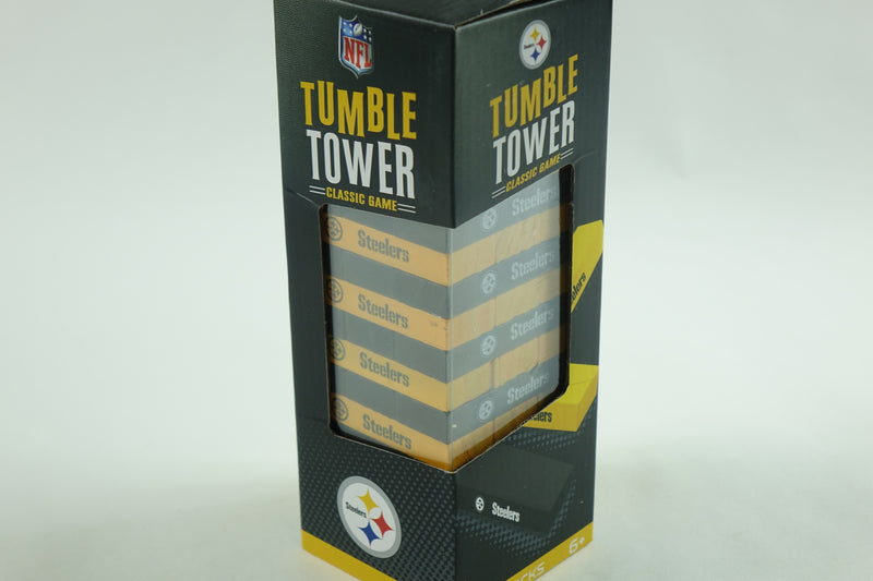 Game Day - NFL Pittsburgh Steelers - Tumble Tower, Real Wood Blocks