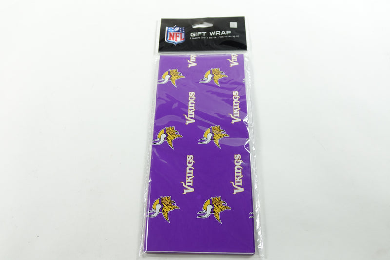 NFL Minnesota Vikings Team Logo Flat Gift Wrap