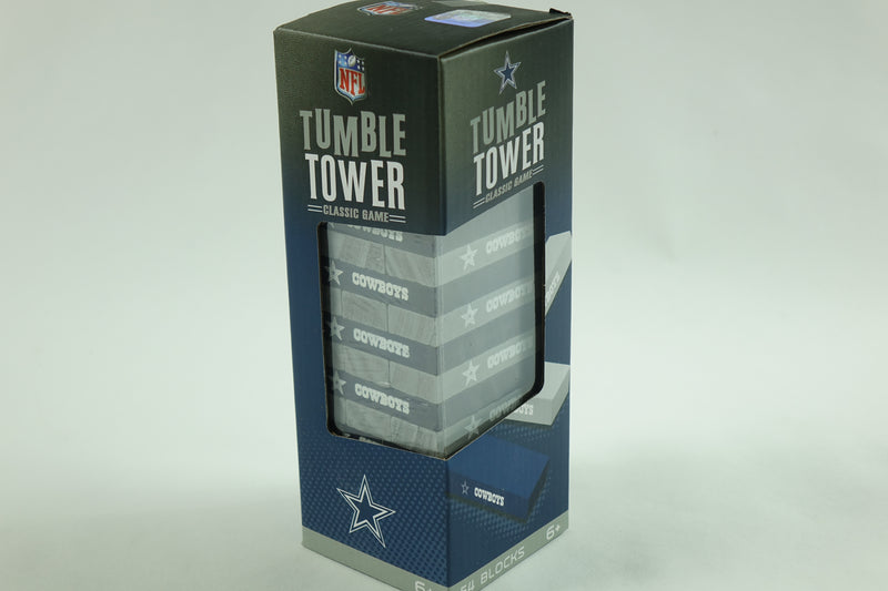 Game Day - NFL Dallas Cowboys - Tumble Tower, Real Wood Blocks