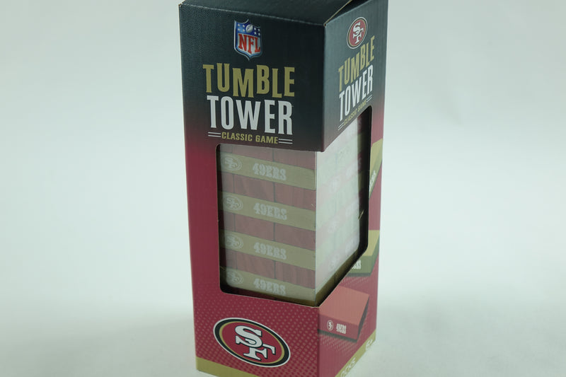 Game Day - NFL San Francisco 49ers - Tumble Tower, Real Wood Blocks